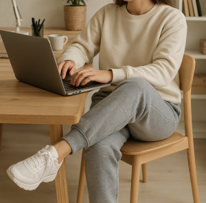 Geek Essentials “Off-Duty Pro” Fleece Unisex Lounge Pants – Cozy Work-from-Home Sweatpants for Remote Life